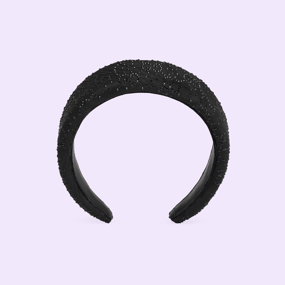 GG crystal moiré headband - 1