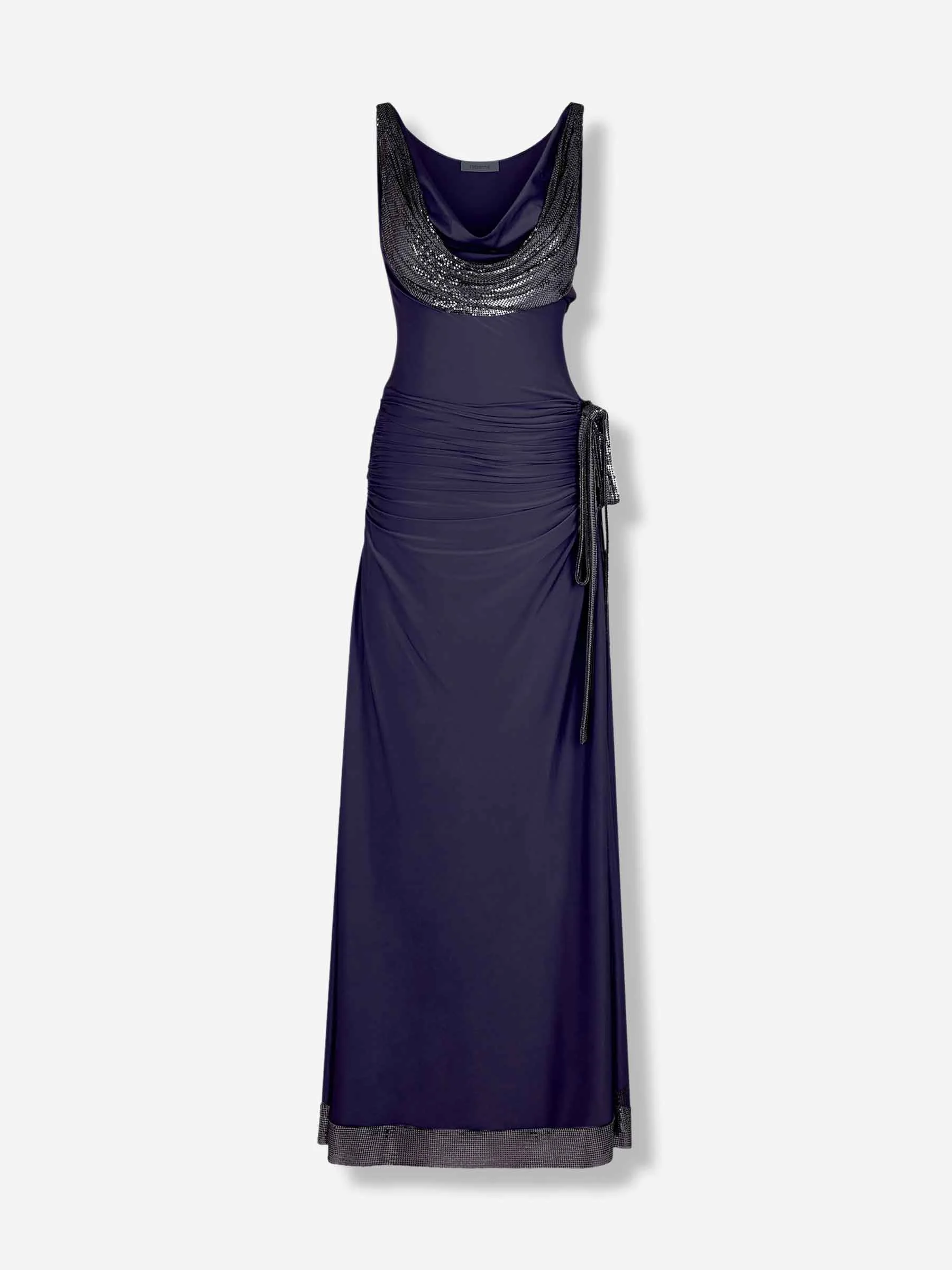 DRAPED MAXI DRESS - 1