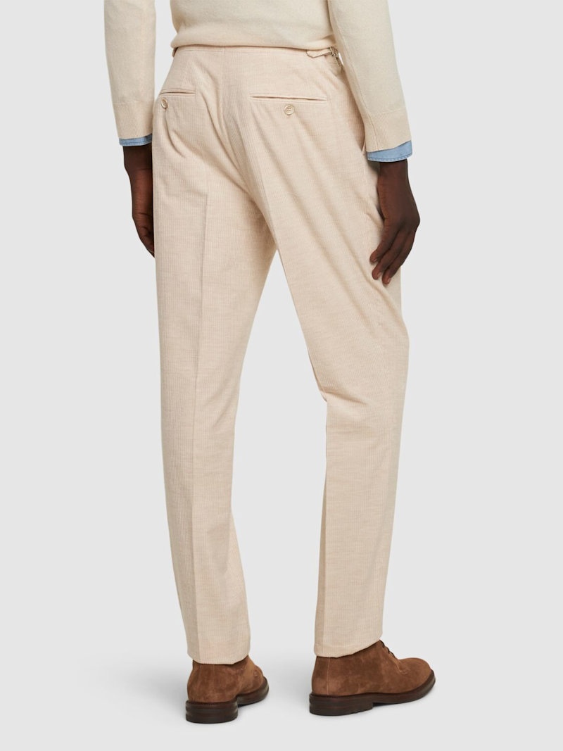 Cotton & cashmere corduroy pants - 3