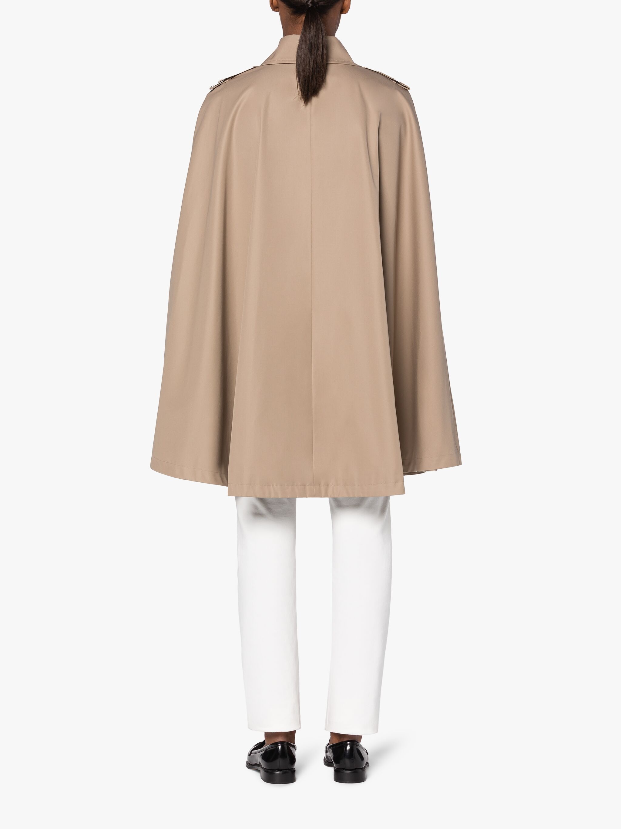 HALLEIGH COTTON CAPE COAT - 4