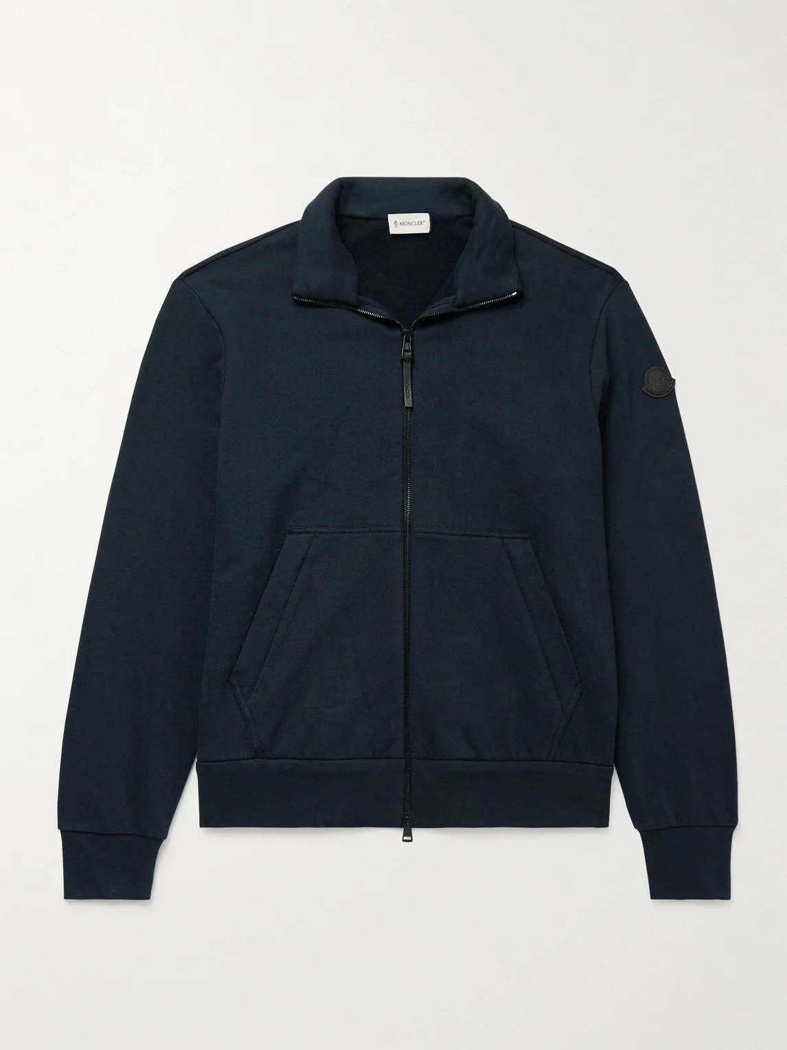 Logo-Appliquéd Cotton and Cashmere-Blend Jersey Track Jacket - 1