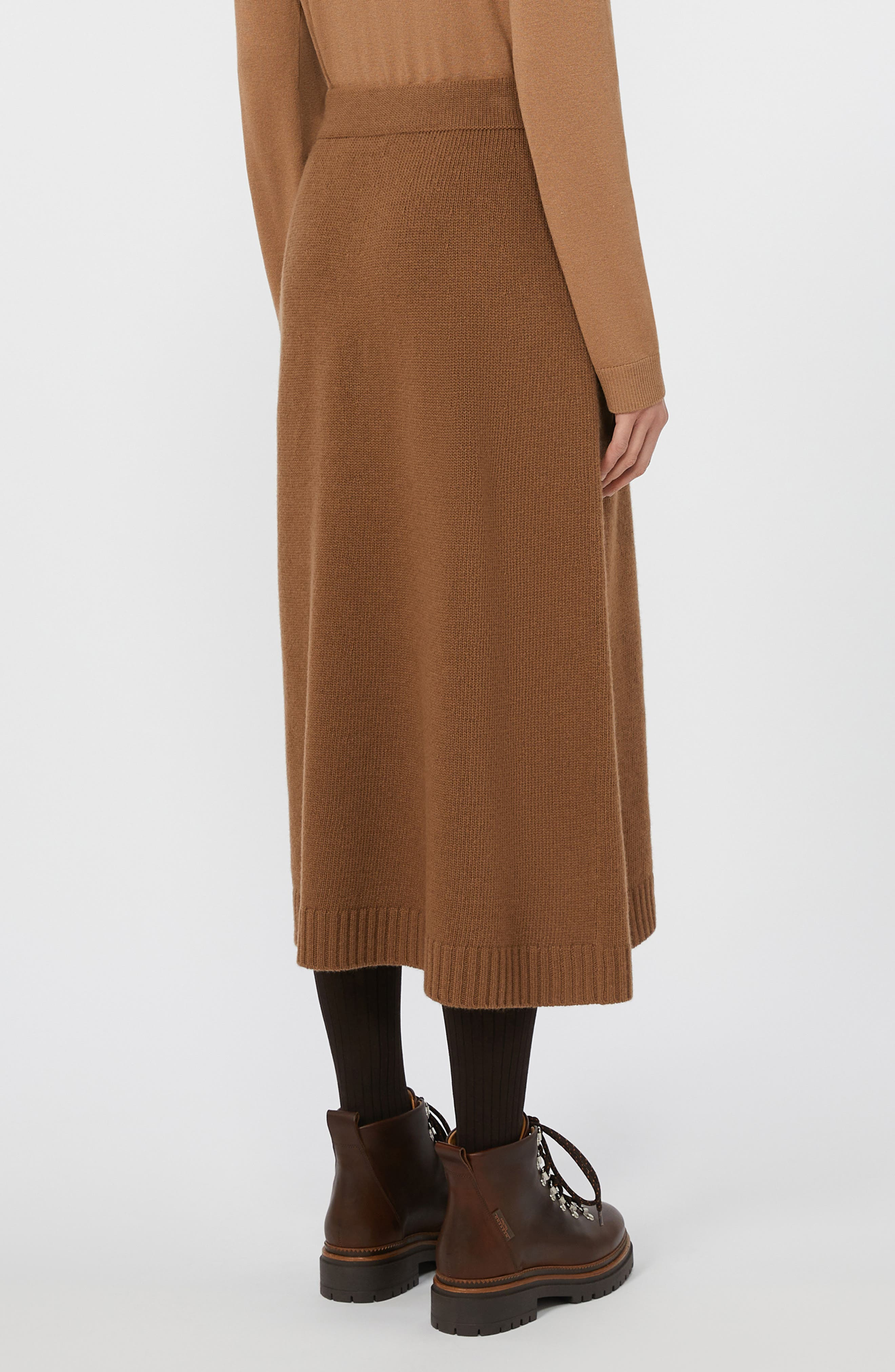 Weekend Max Mara Barnaba Wool Sweater Skirt in Hazelnut Brown at Nordstrom - 2
