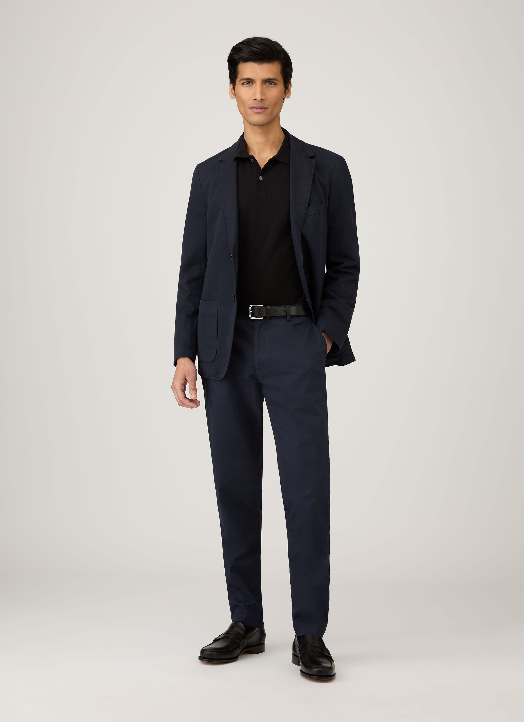 Long Sleeve Piqué Polo Shirt - 3