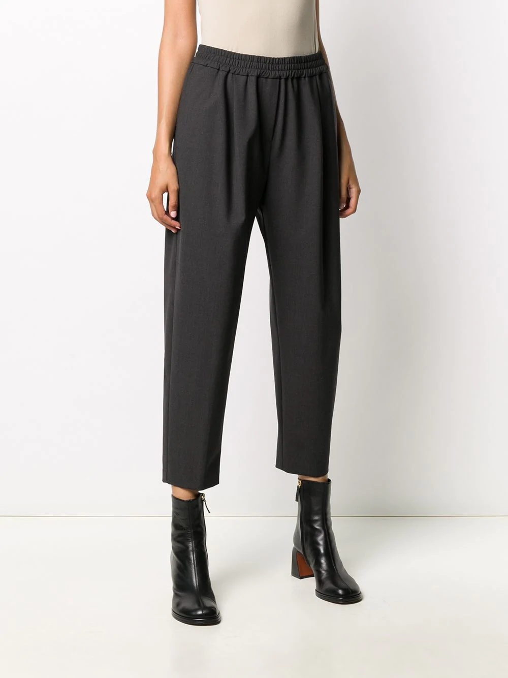 high-rise cropped trousers - 3