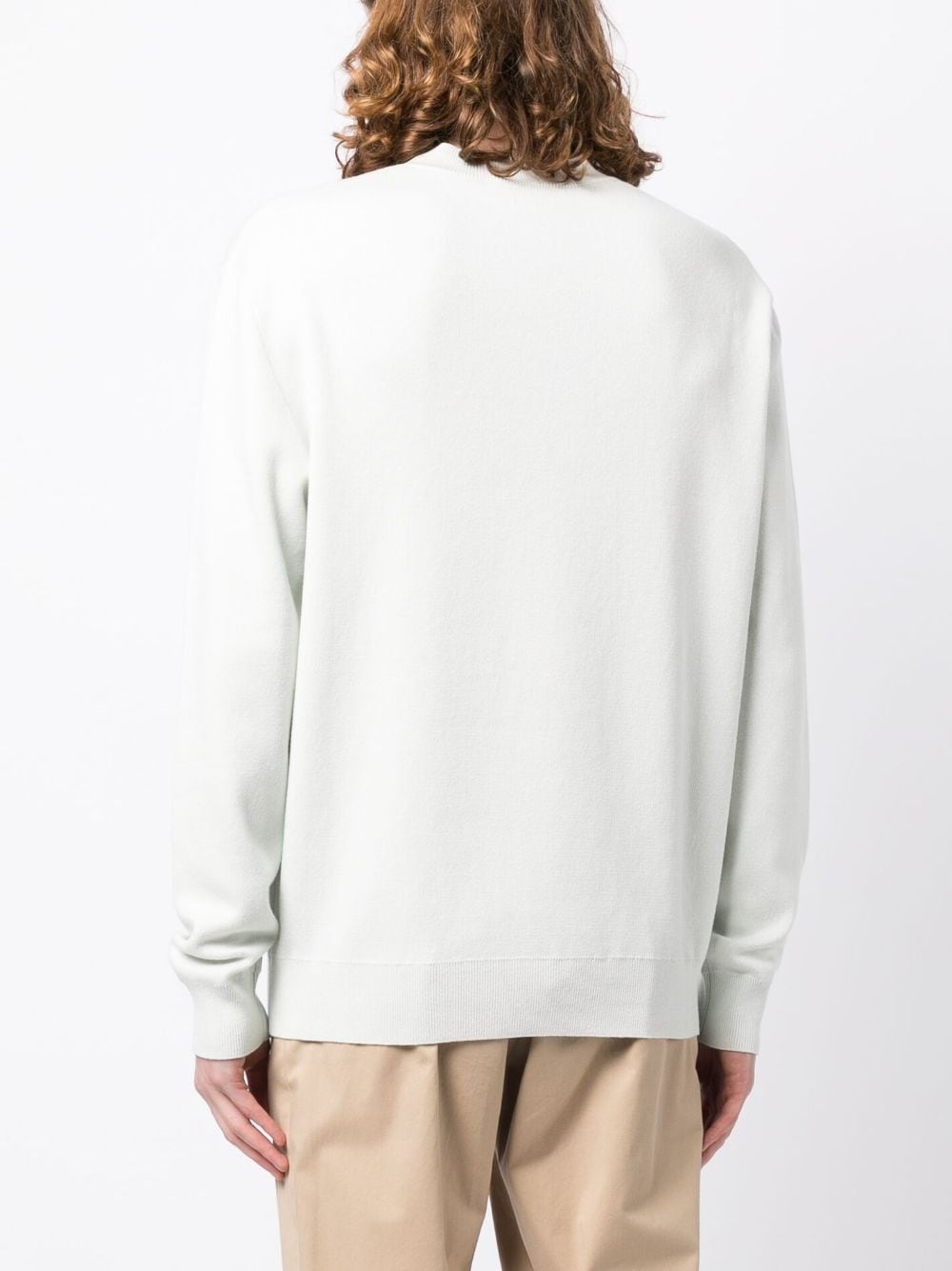 Fox round-neck cotton jumper - 4