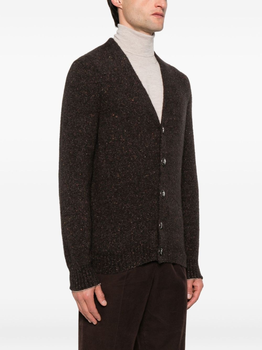 v-neck cardigan - 3