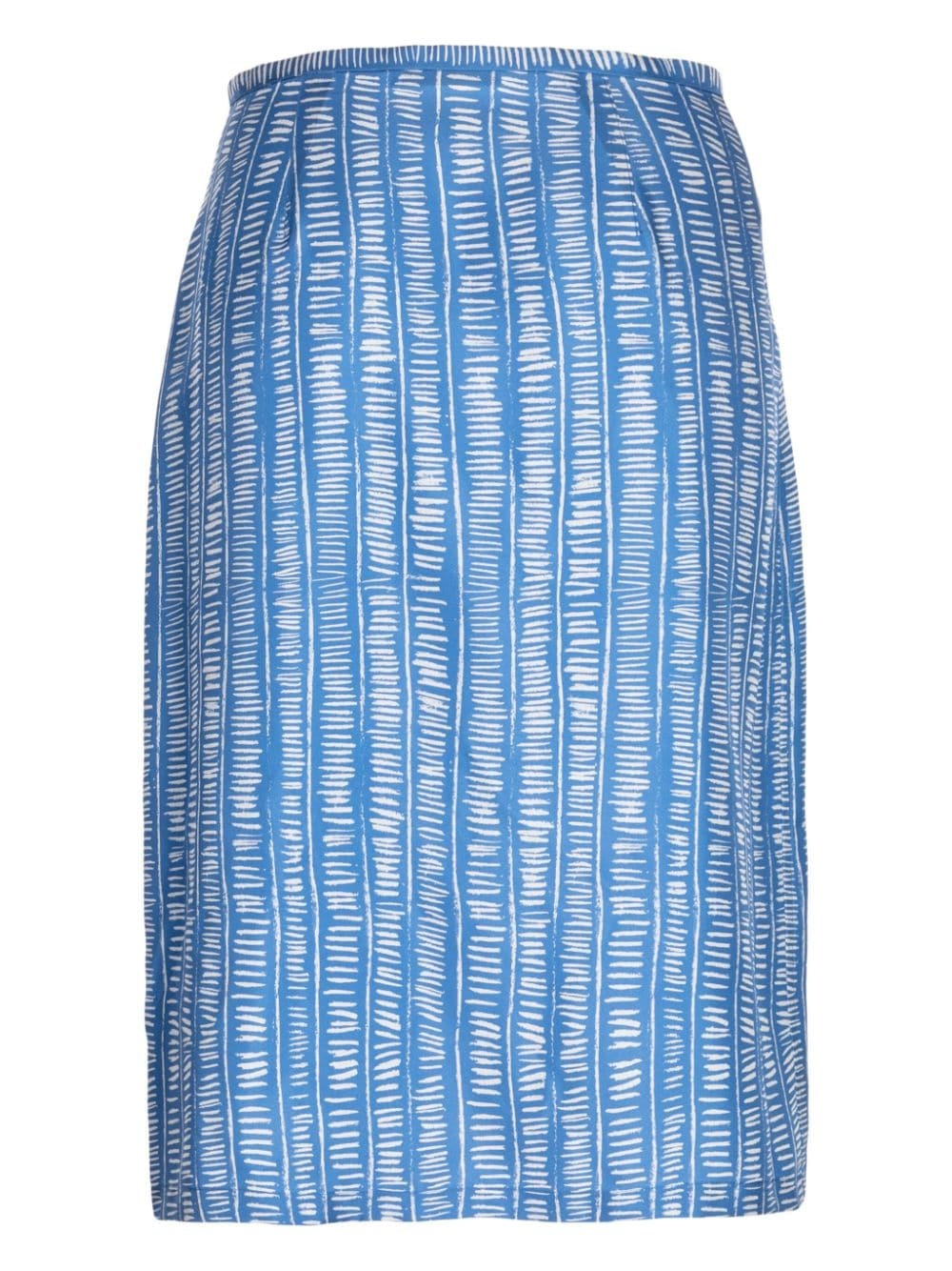 geometric-print silk midi skirt - 2