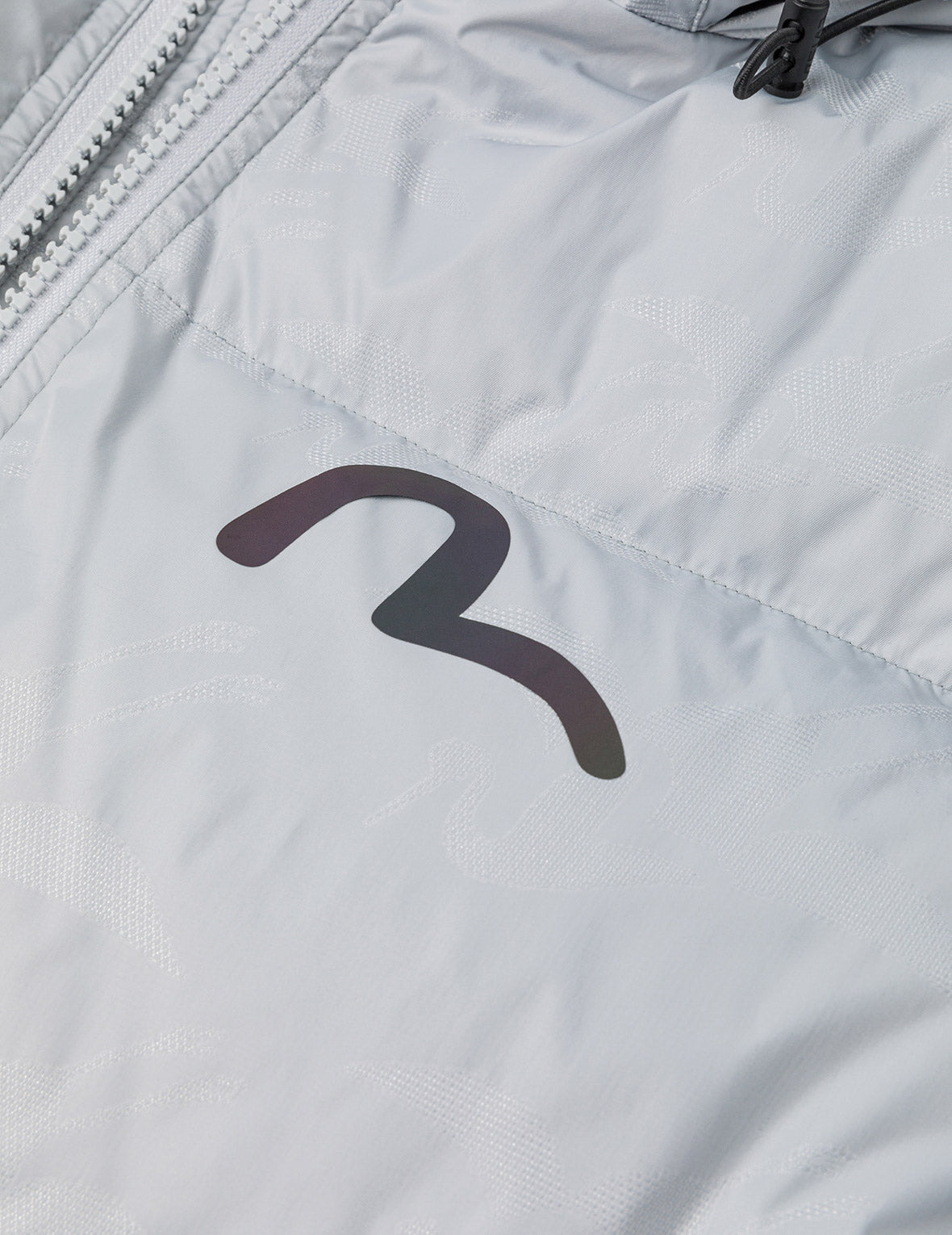Allover Seagull Crane Jacquard Regular Fit Down Jacket - 7