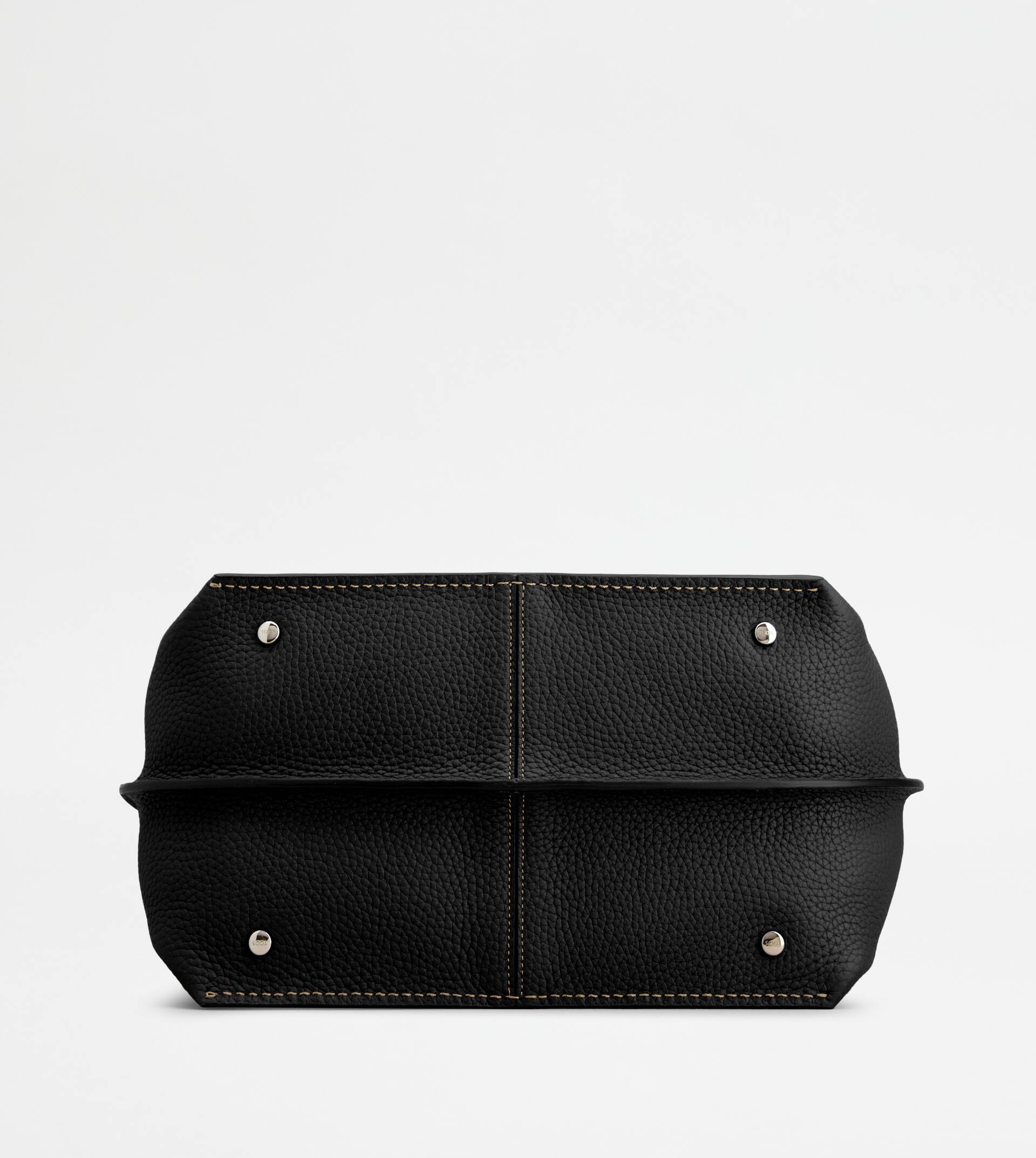 BUCKET BAG IN LEATHER MEDIUM - BLACK - 3