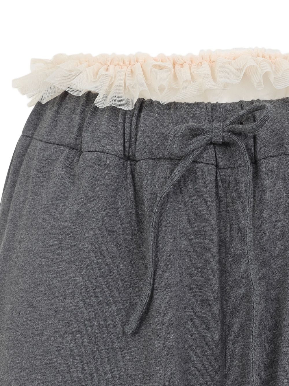 ruffle waist joggers - 2