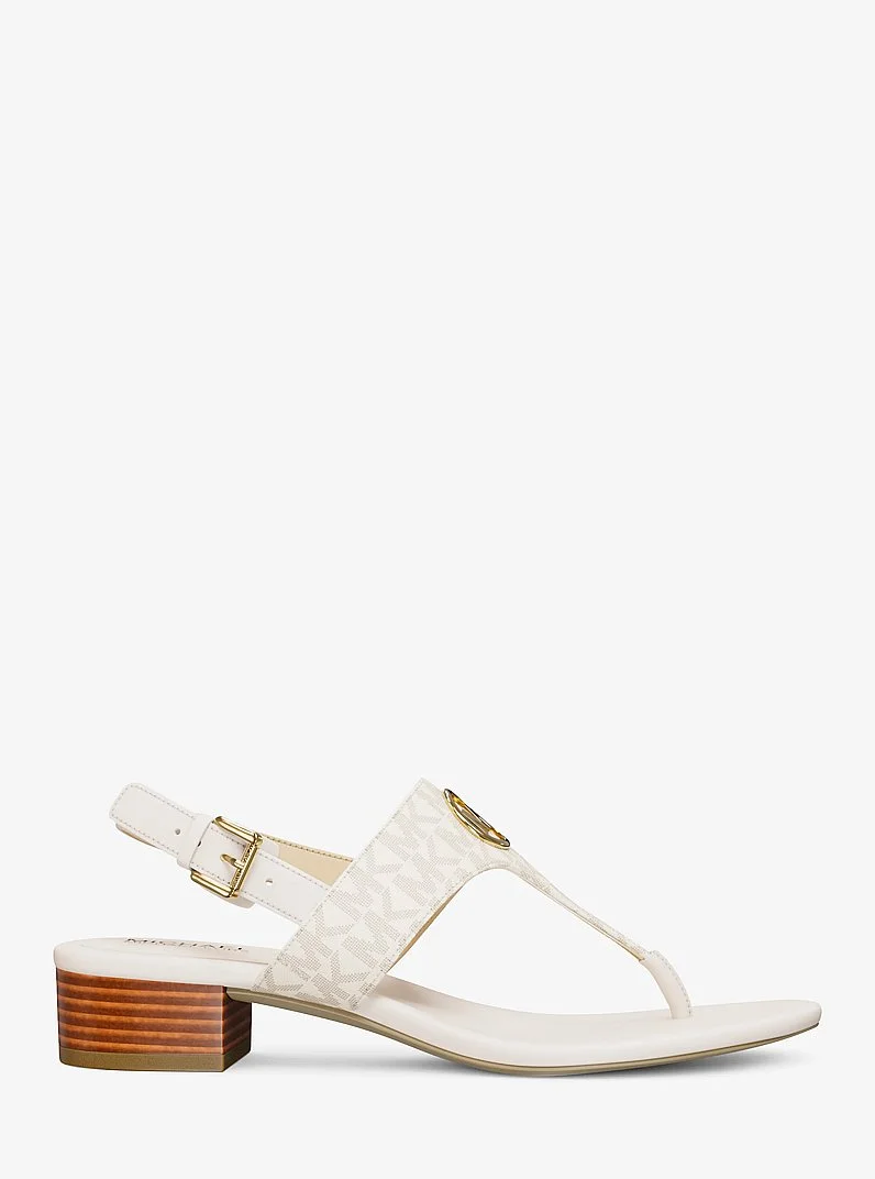 Hannah Signature Logo T-Strap Sandal - 1