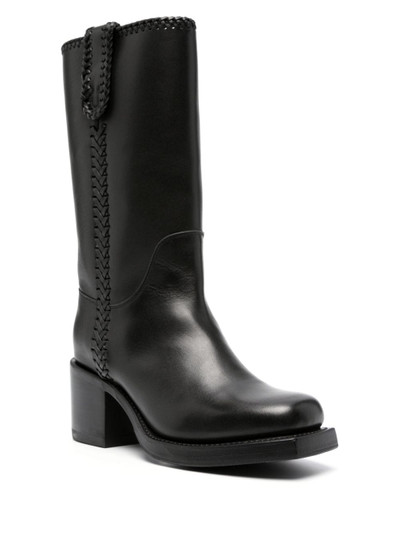 HEREU Aumandra 65mm leather boots outlook