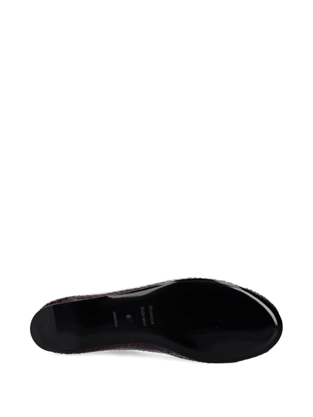 leather ballerina shoes - 5