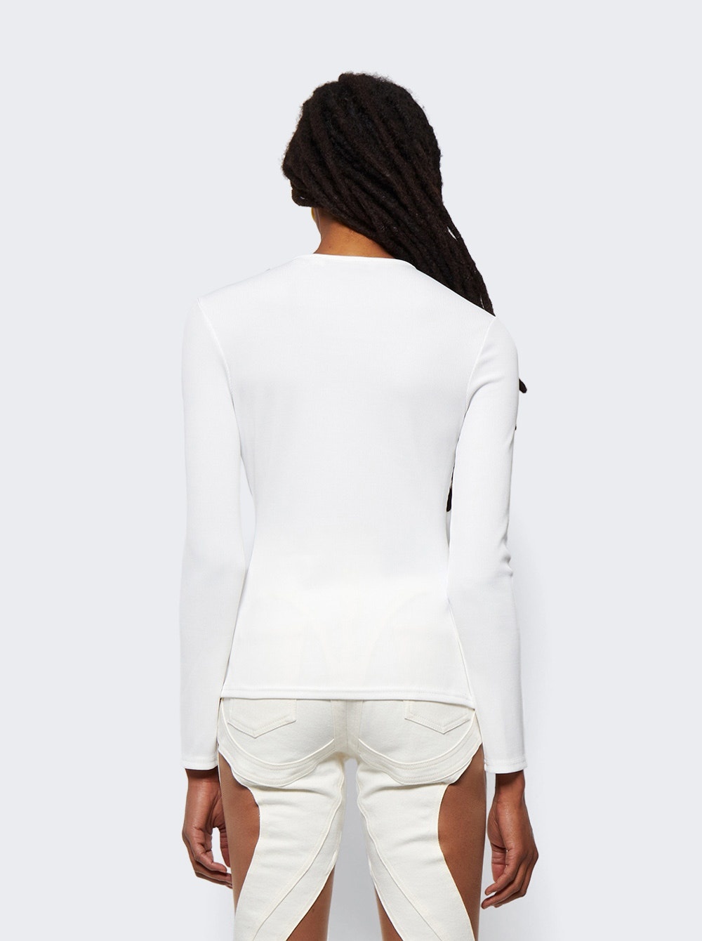 Anglaise Long Sleeve Top White - 5