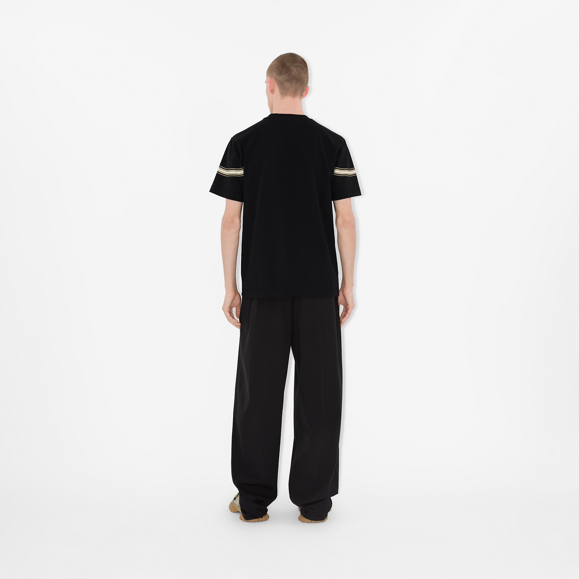 Burberry Striped Cotton T-shirt | REVERSIBLE