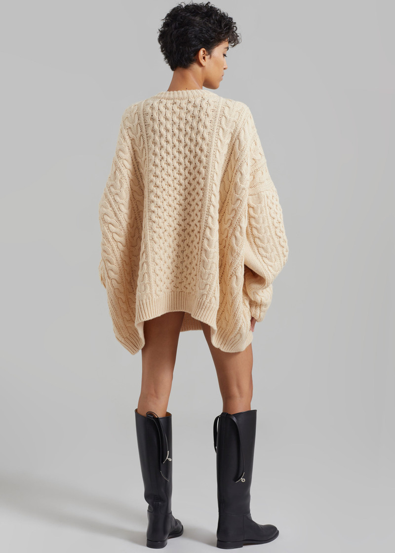Pailey Braided Sweater - Cream 9