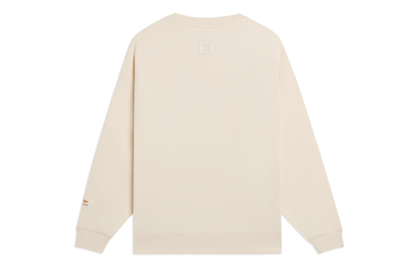 (WMNS) Li-Ning Graphic Fleece Sweatshirt 'Beige' AWDSB66-5 - 2