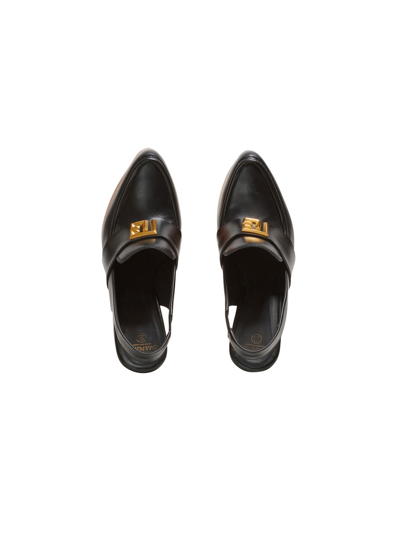 Bonnie leather and wood platform loafers 3
