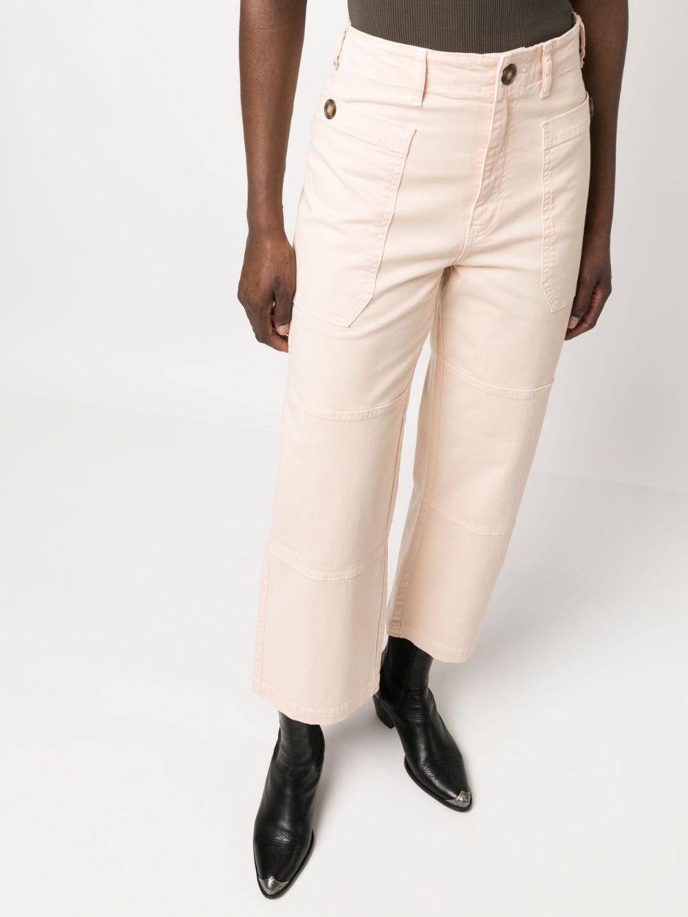 straight-leg utility trousers - 5