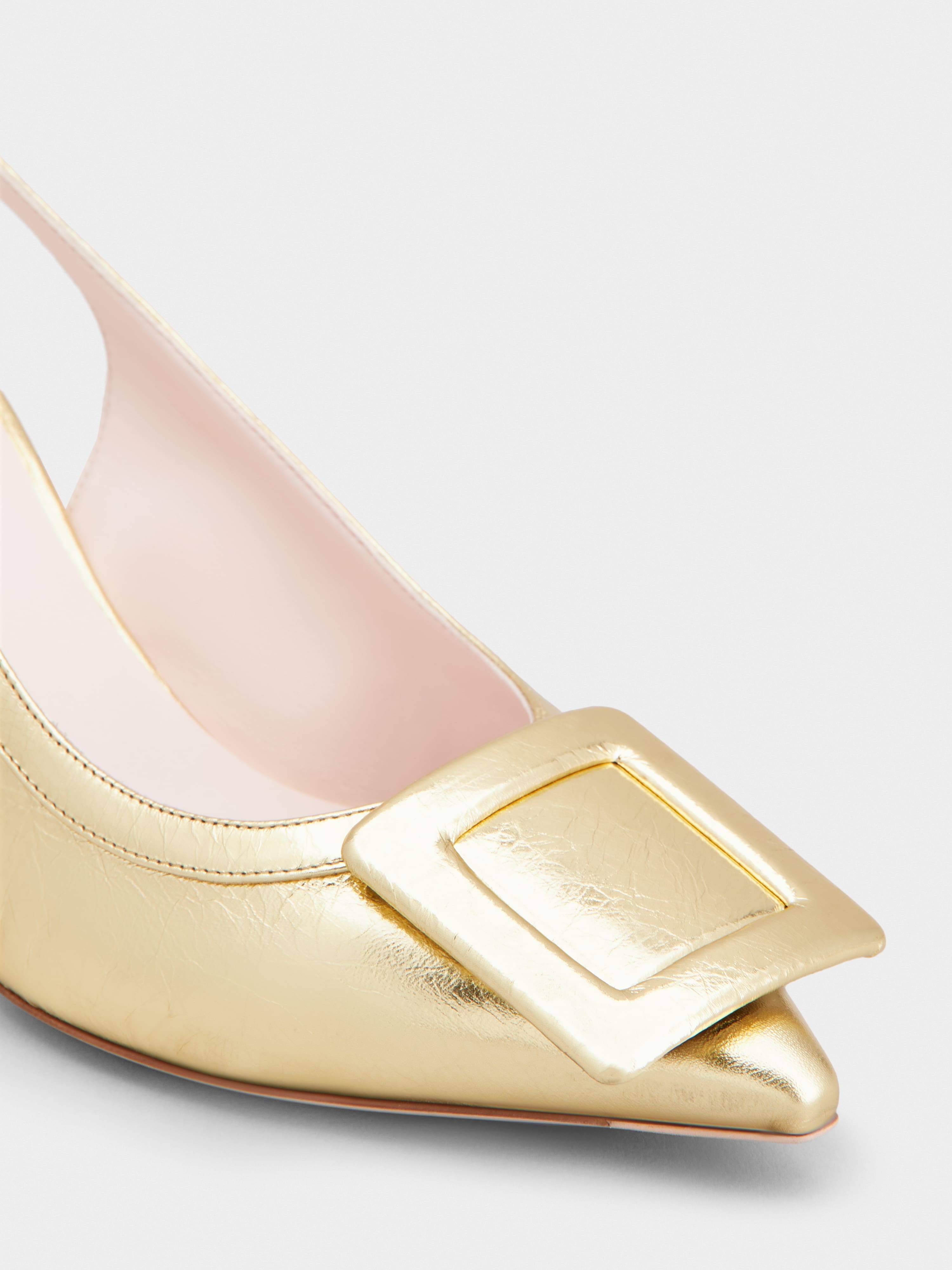 Viv' in The City Slingback Pumps in leather - 3