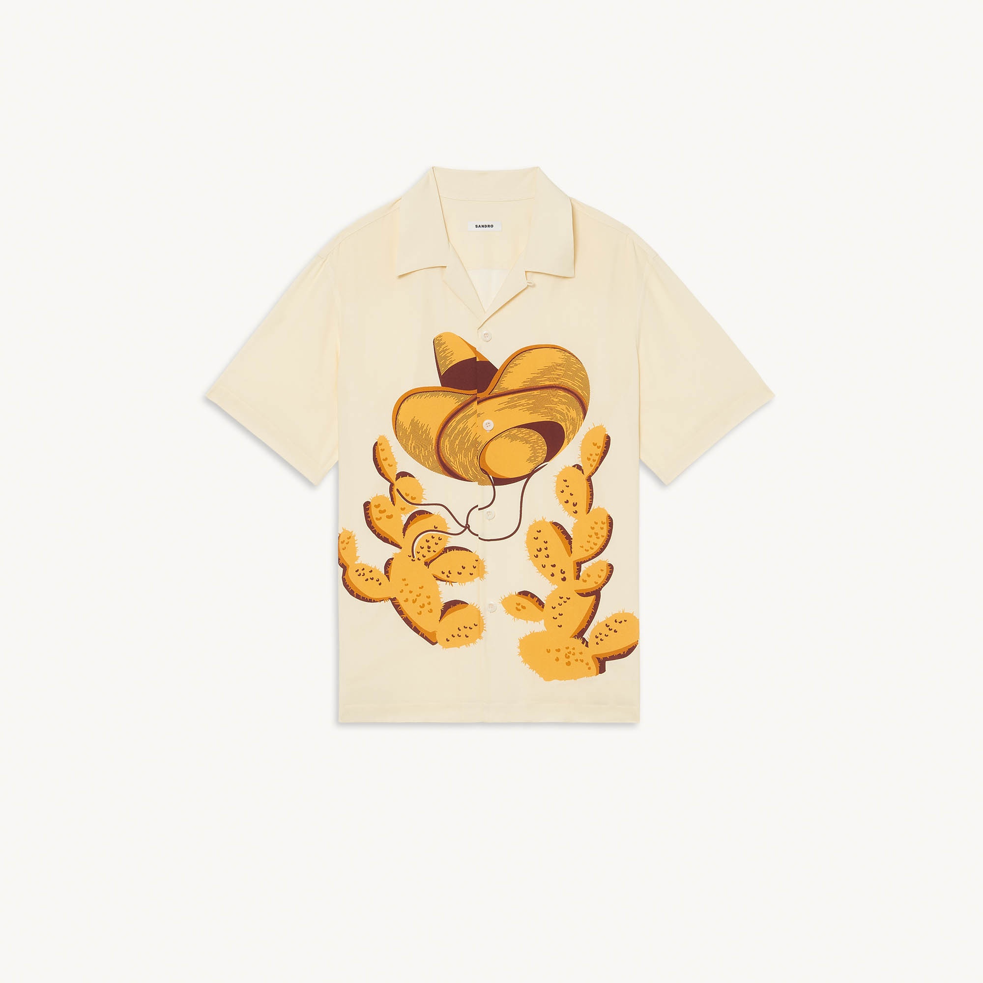 Flowing shirt with sombrero print - 1
