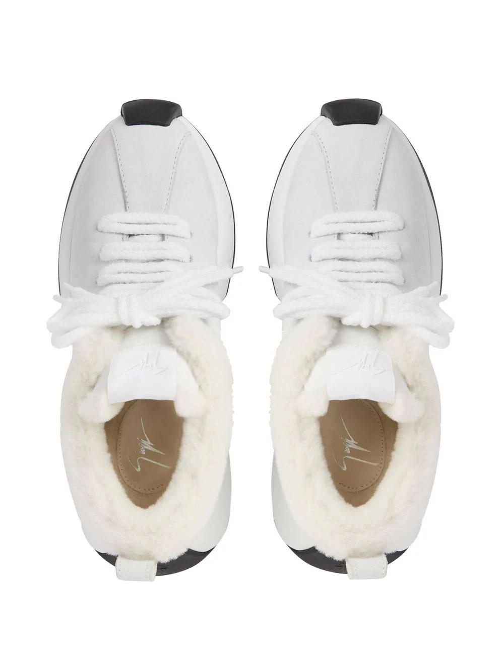 Ferox shearling-lined leather trainers - 4
