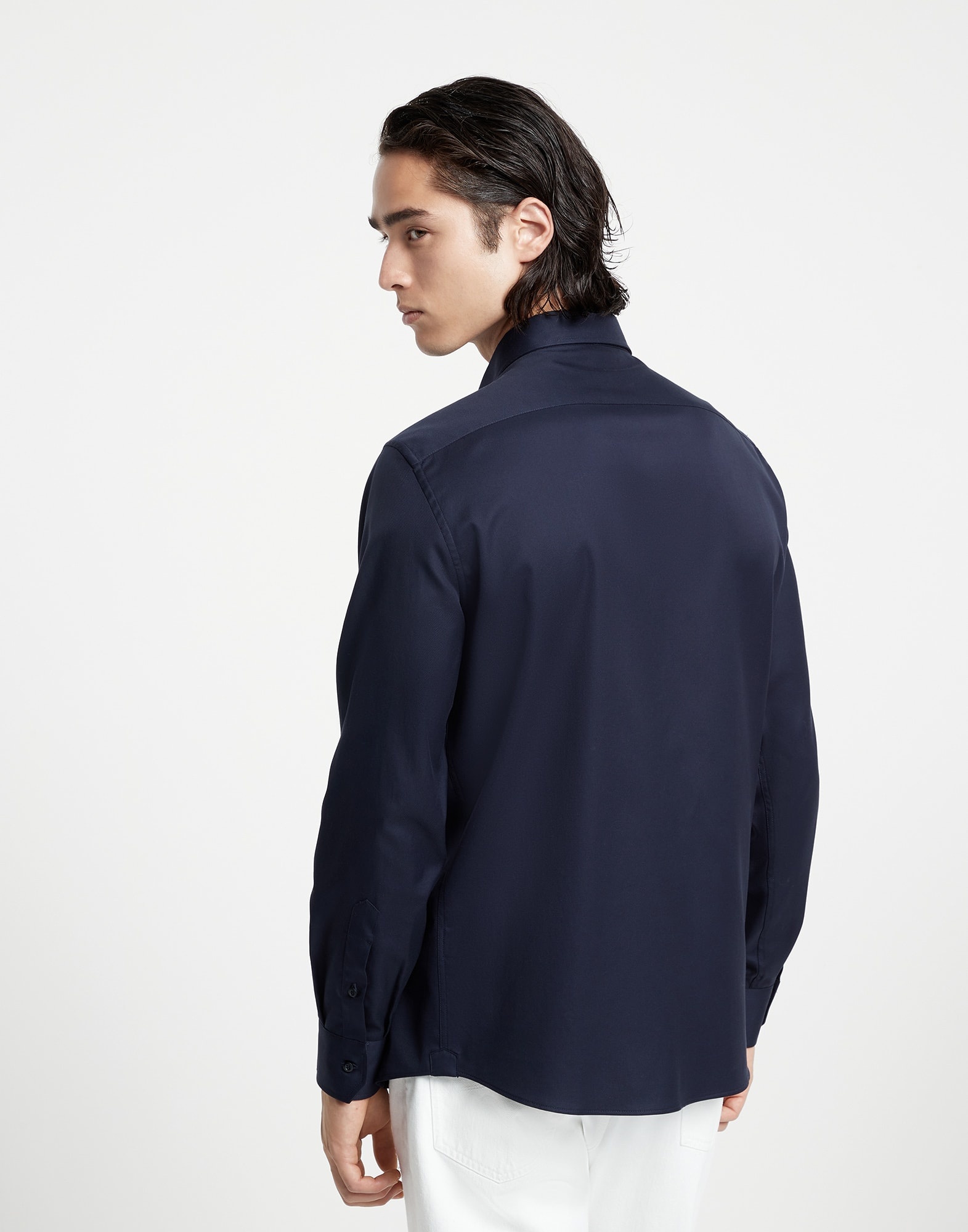 Twill easy fit shirt with chest pockets - 2