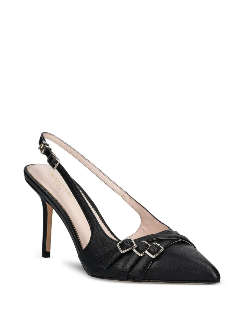 90mm leather slingback pumps - 2