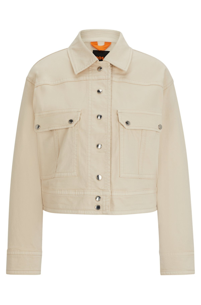 RELAXED-FIT JACKET IN STRETCH-COTTON TWILL 1