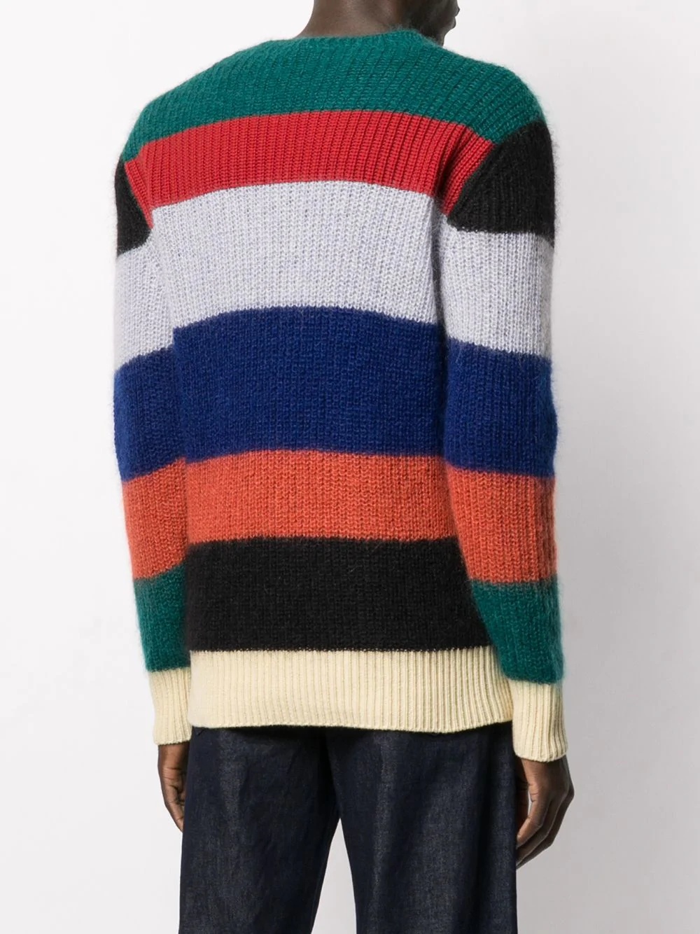 striped knit jumper - 4