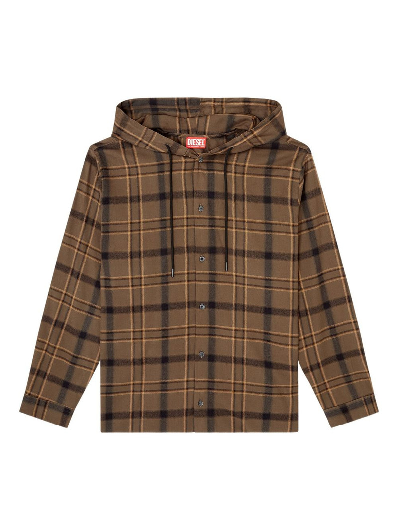 S-Ix checked hoodie 1