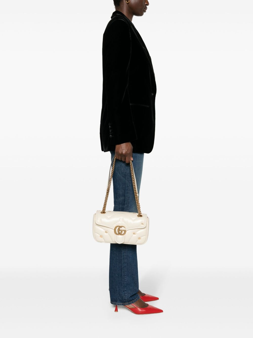 small GG Marmont leather shoulder bag - 2