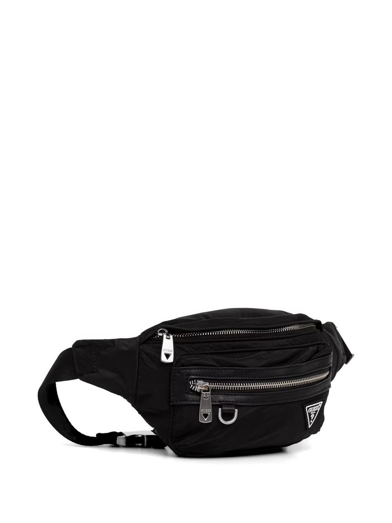 Berlin logo-patch zip-pocket belt bag 3