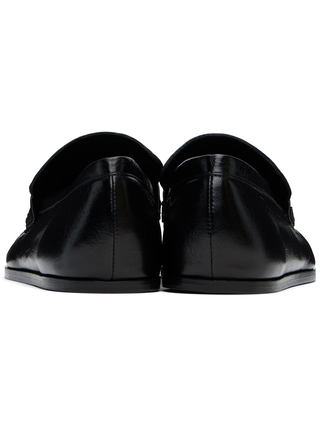 Black Leather Loafers - 2