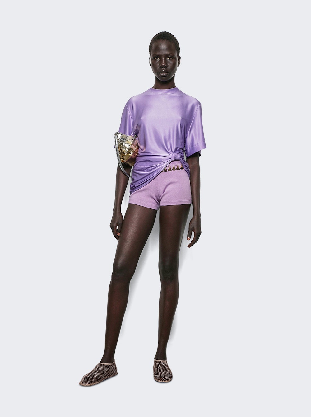 Short Sleeves Top Lavender - 5