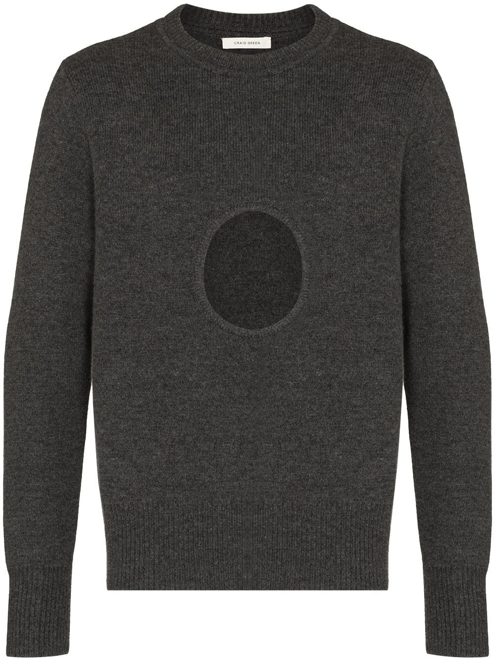 Hole wool jumper - 1