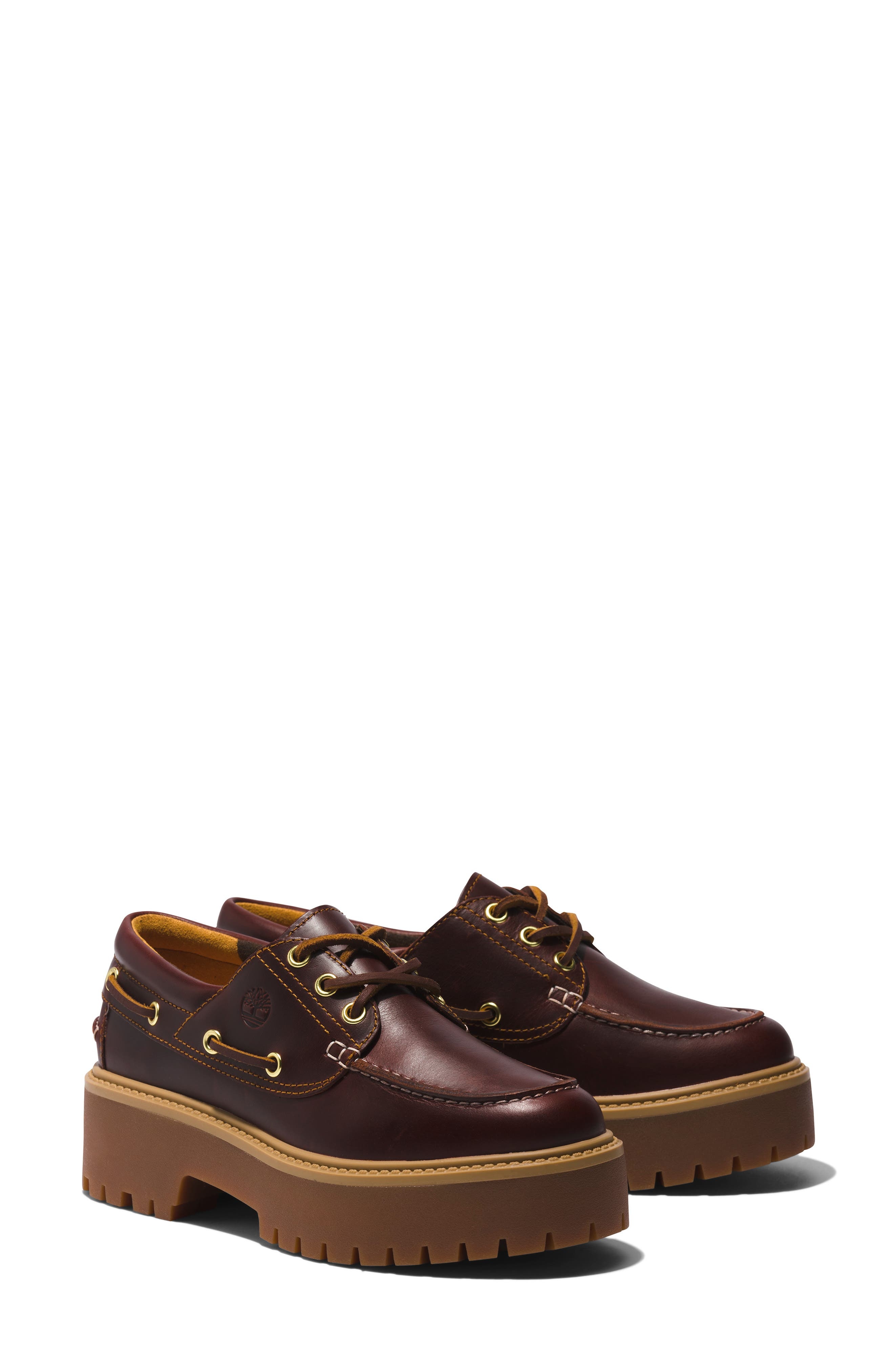Timberland Stone Street Platform Boat Shoe in Rootbeer at Nordstrom - 8