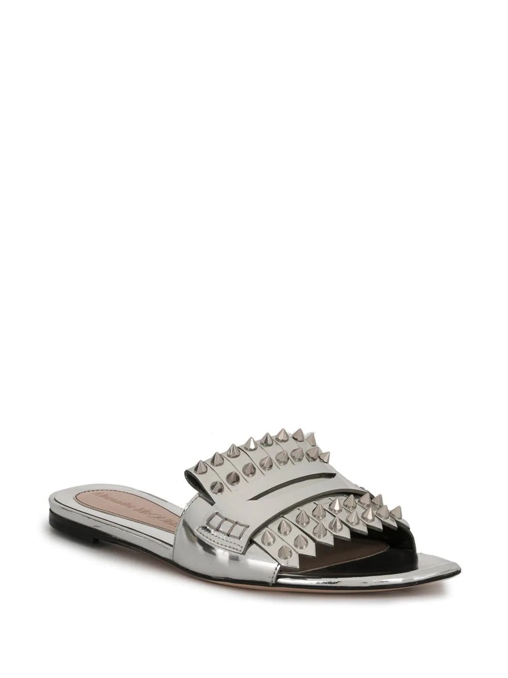 spike slide sandals - 2