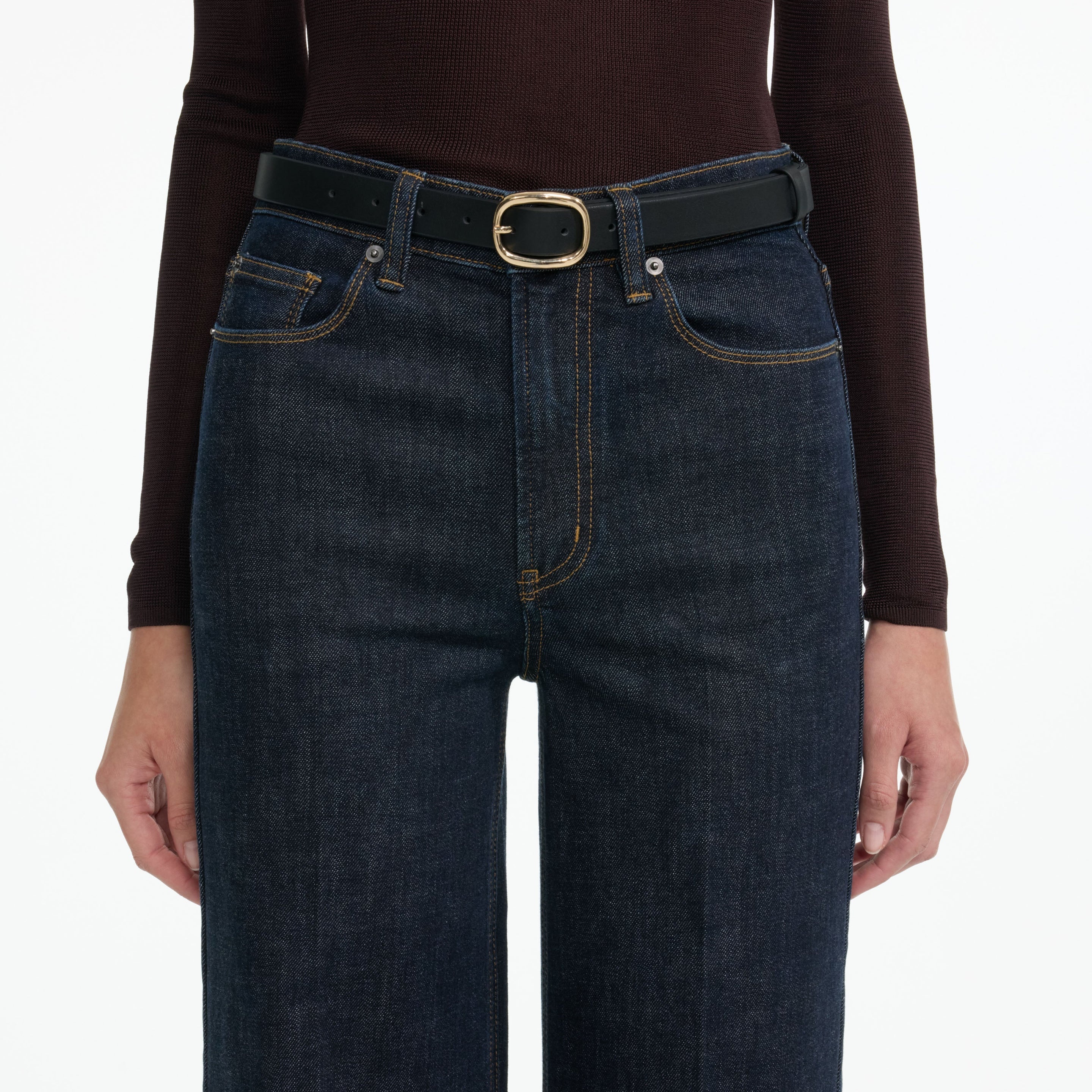 Indigo Flared Jeans - 4