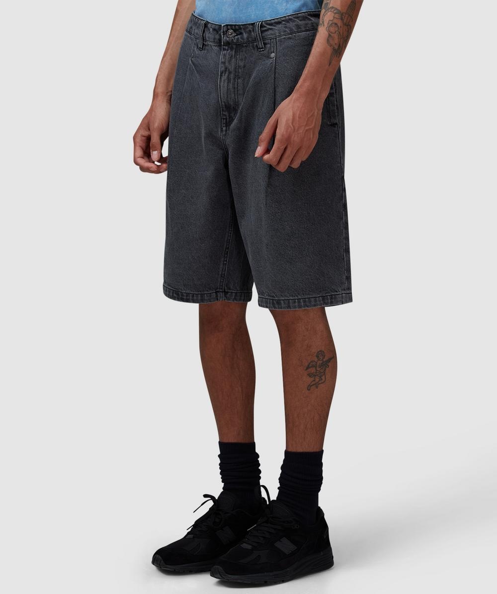 Pleated denim short - 2