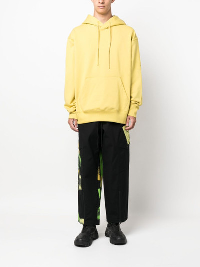 Y-3 logo-print organic-cotton hoodie outlook