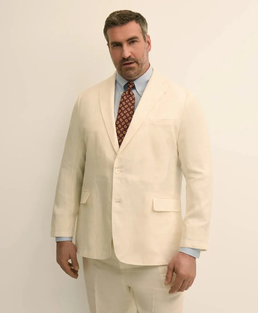 Big & Tall Linen Suit Jacket - 1