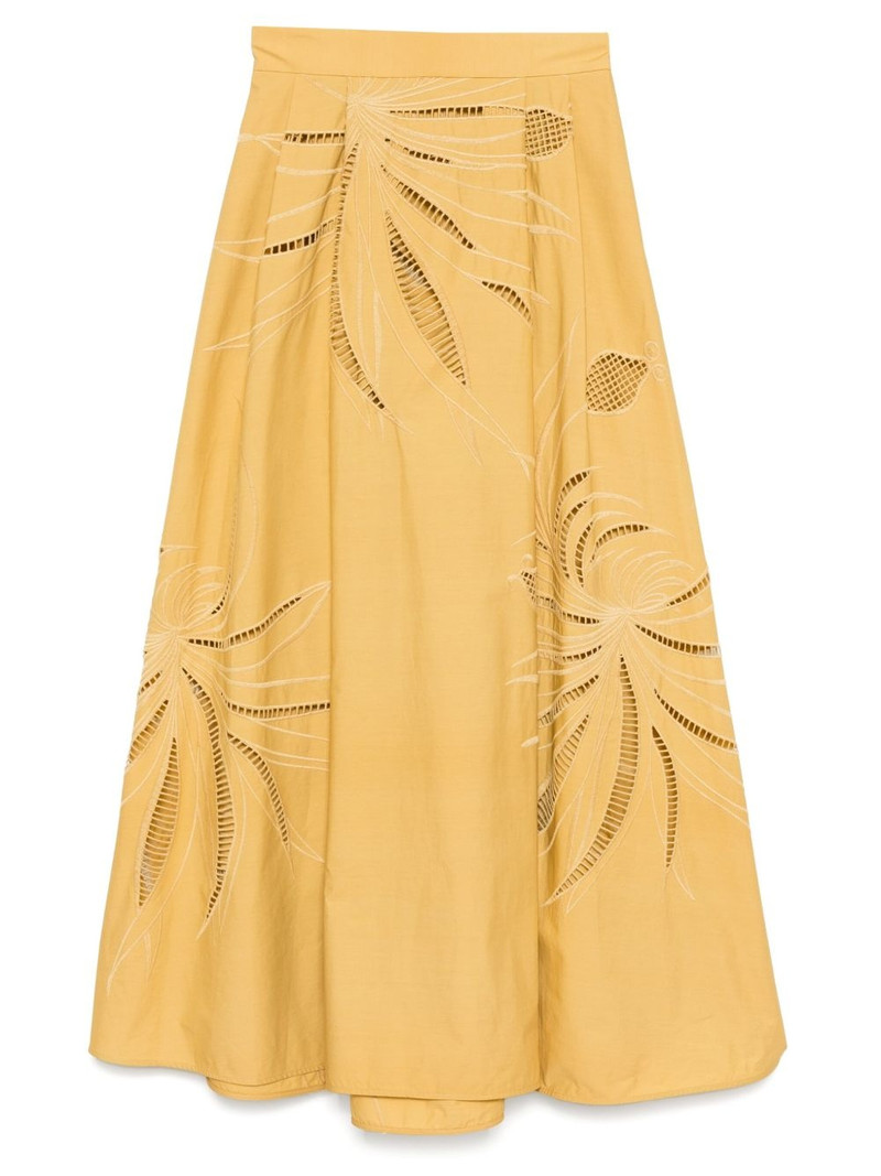 embroidered midi skirt 1