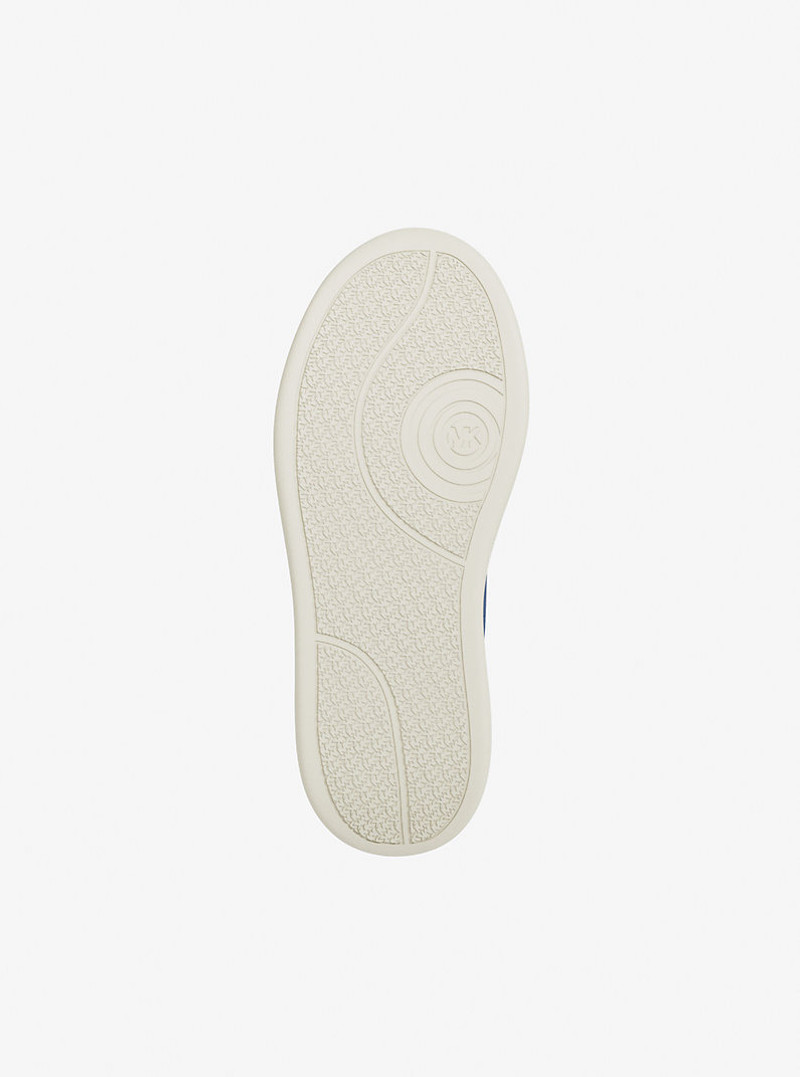 Hayes Crocodile Embossed Suede Platform Sneaker 6