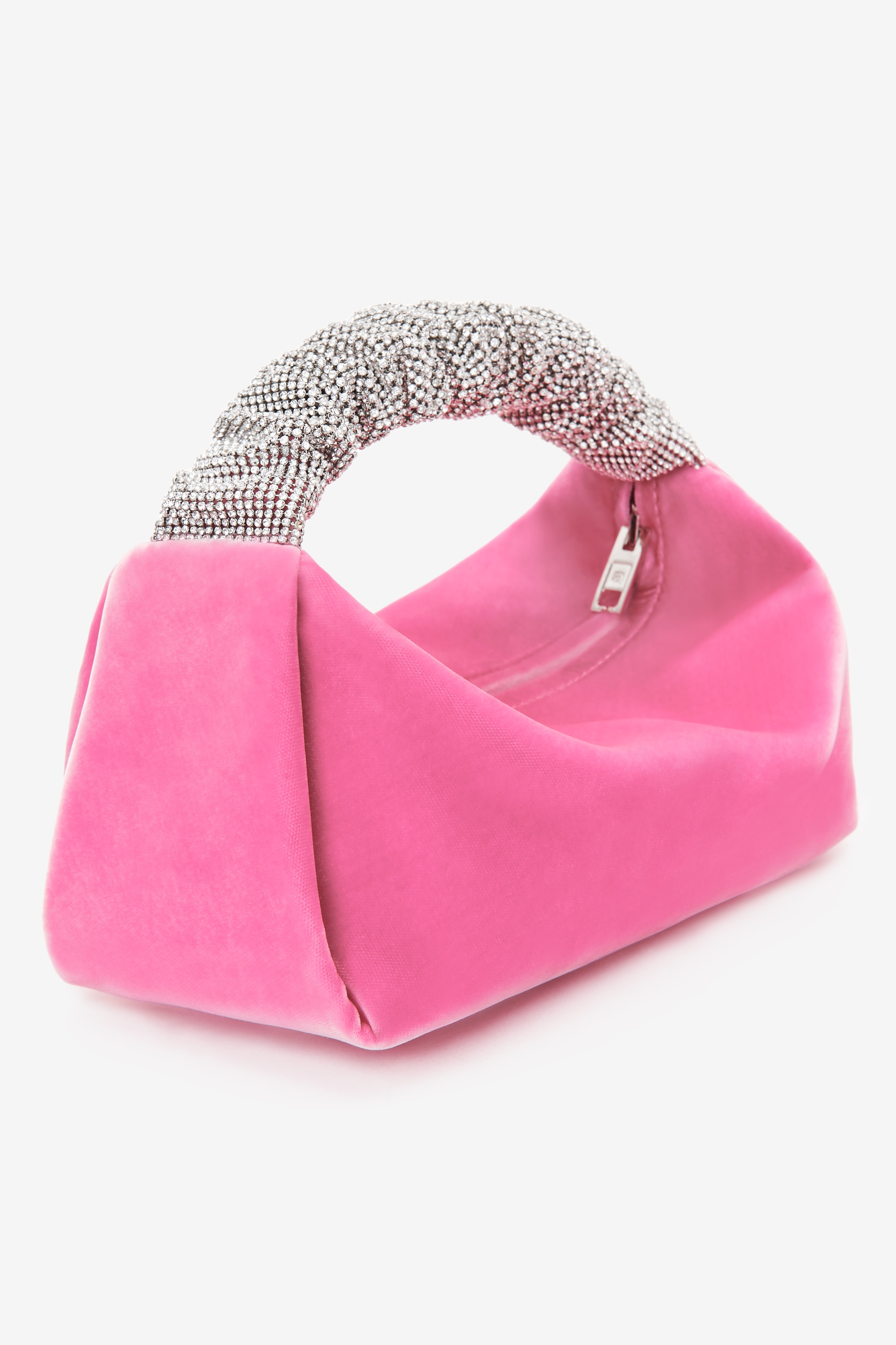 scrunchie mini bag in velvet crystal - 2