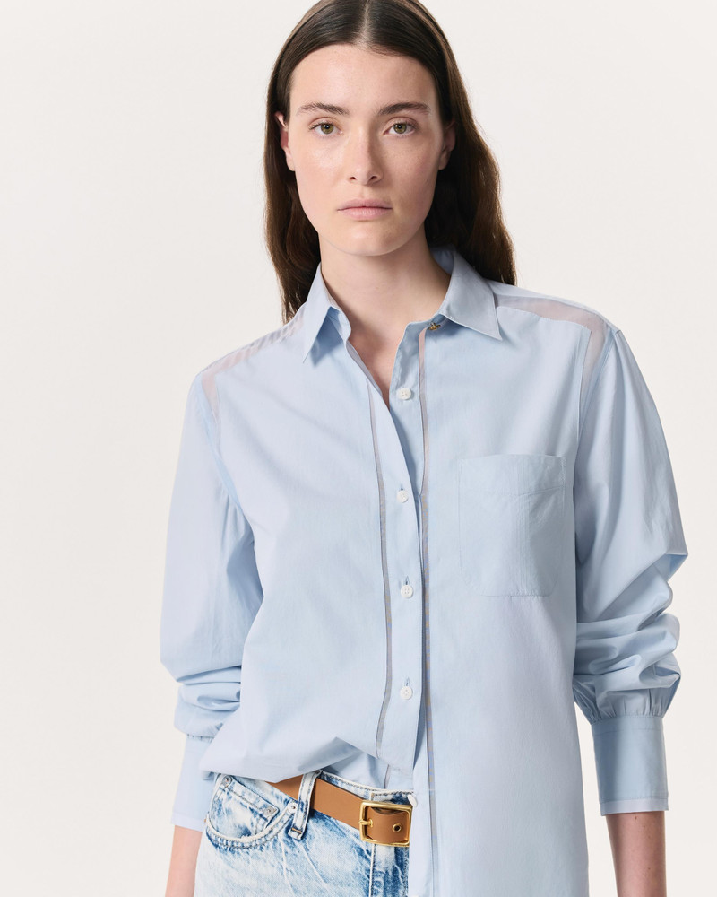 rag & bone Maxine Poplin-Organza Shirt outlook