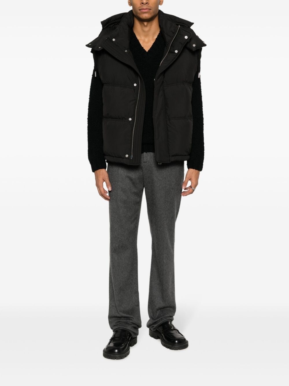 hooded padded gilet - 2