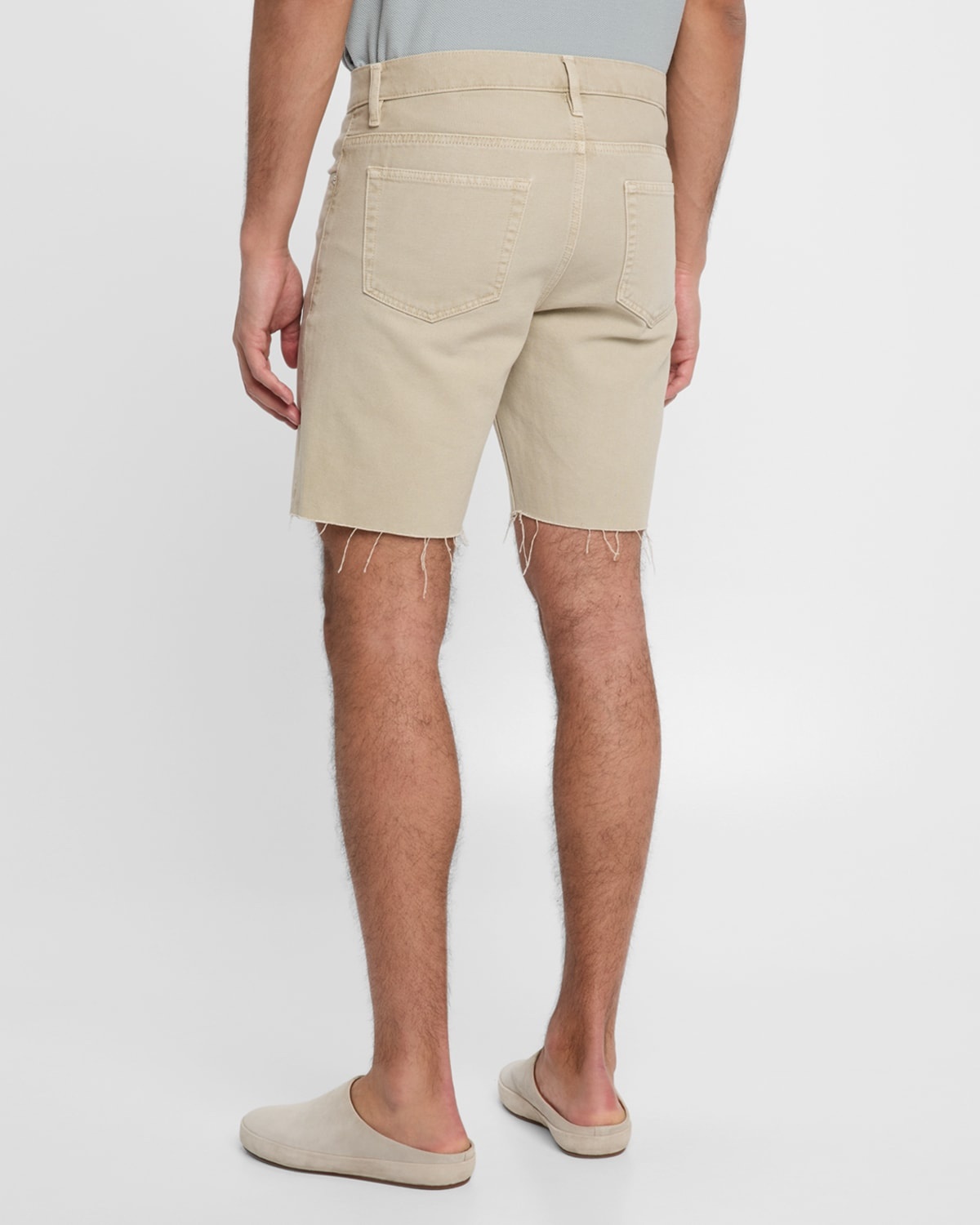 Men's Relaxed Raw Hem Shorts - 3