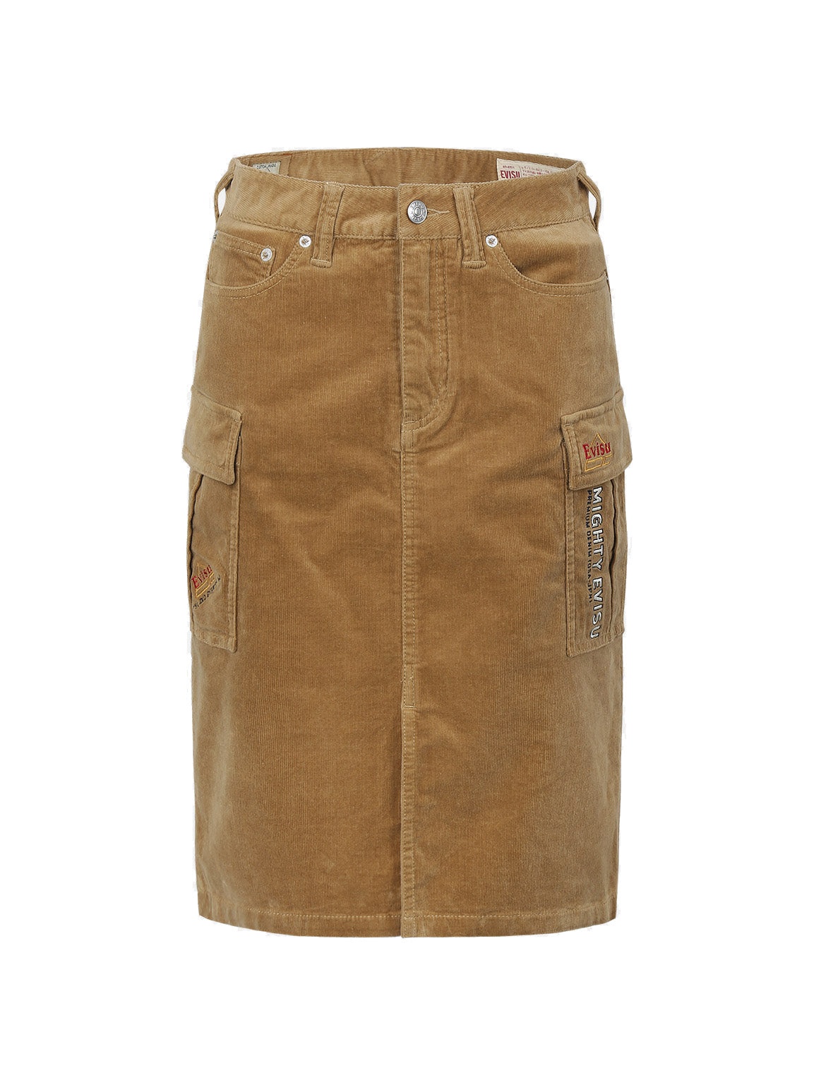 Logo Embroidery Corduroy Skirt - 9