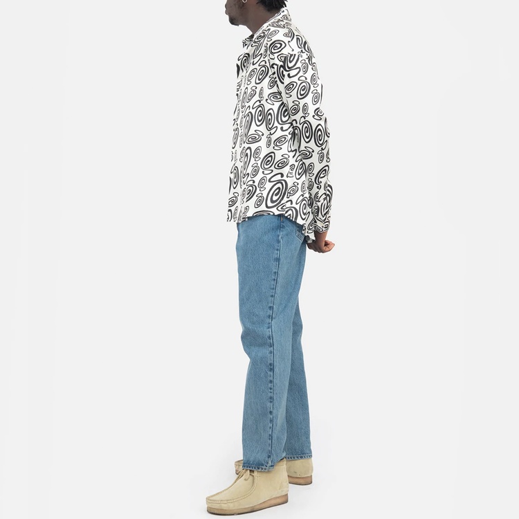 Stussy Swirly S Silk Shirt 'White' 1110242 - 4